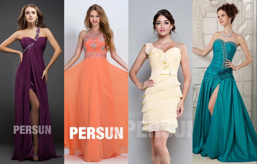 robe de soirée différents types en Persun 2019